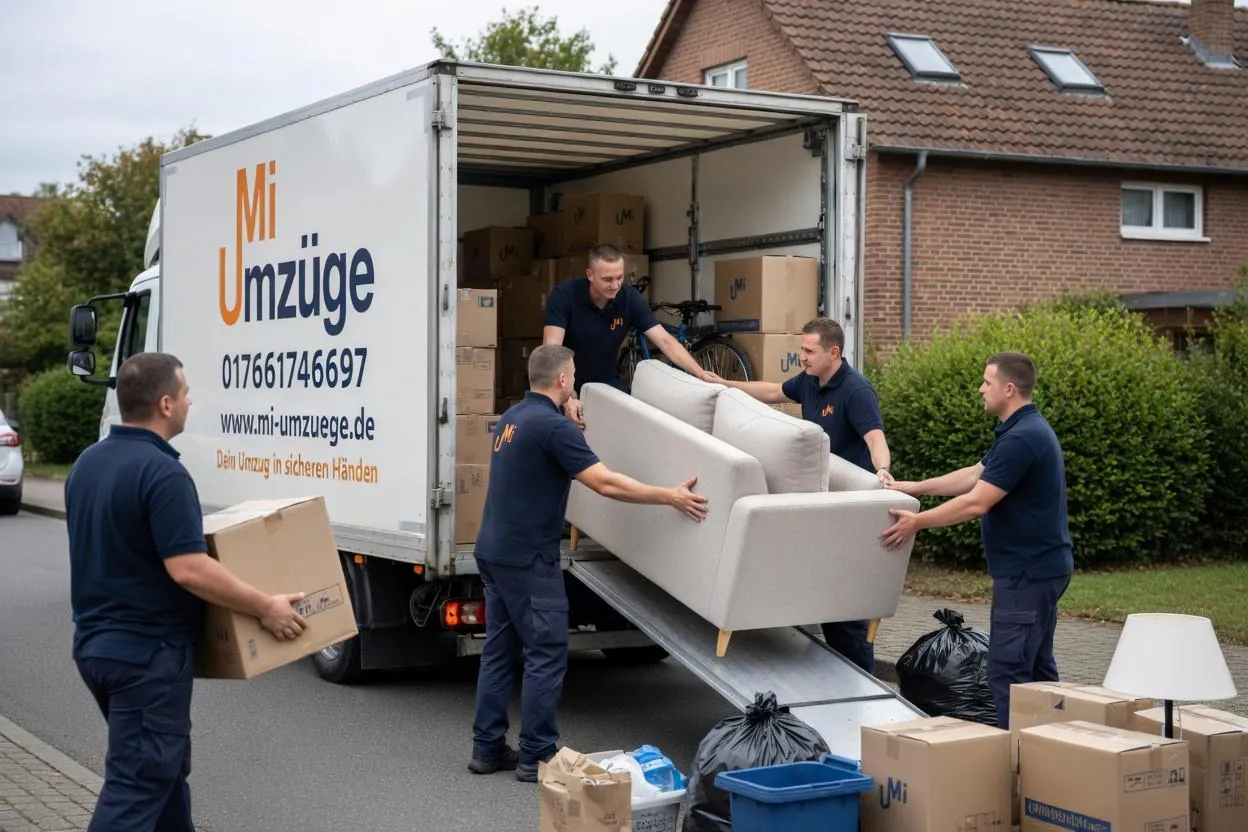 Mi Umzüge beim Verladen am Fahrzeug