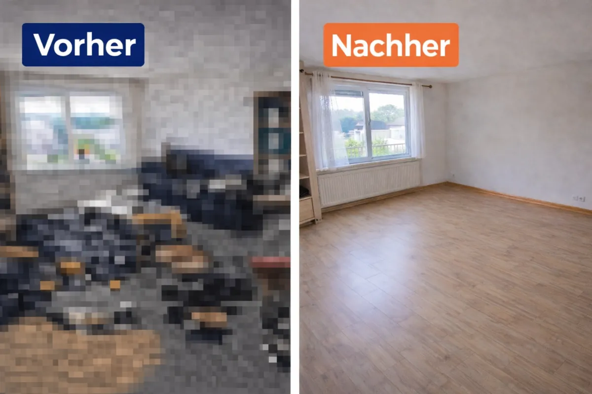 Entrümpelung und Vorbereitung einer Wohnung